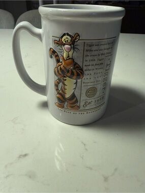 Disney Store Tigger White Ceramic Mug - Classic Winnie the Pooh